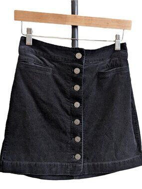 Aritzia Wilfred Free Karmen Corduroy Button-Front Mini Skirt | Size 4